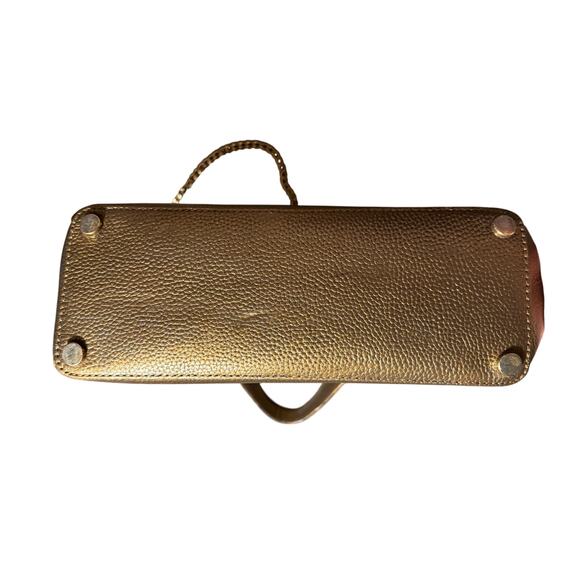 Michael Kors bronze satchel in pebbled leather - Picture 4 of 7